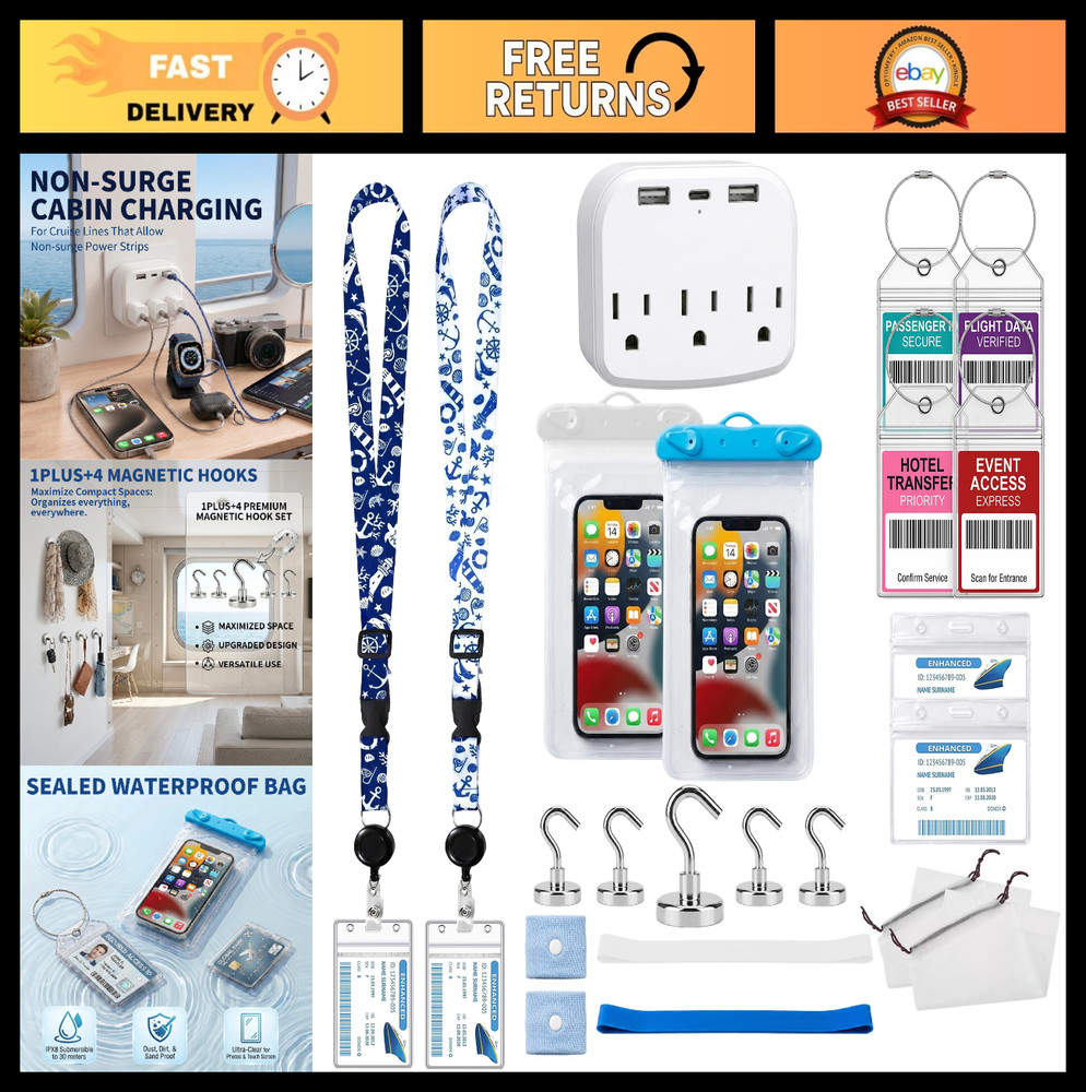 Cruise Essentials 2026: Lanyards, Waterproof Phone Pouch, Luggage Tags & More!