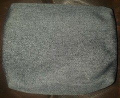 The Art of Shaving Gray Canvas Travel Bag 4.5&Prime;×6&Prime;×1&Prime; New