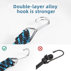 Adjustable Bungee Cords, Cords with Hooks 4PCS-80INCH, 4pcs-80inch