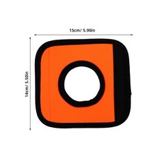 2Pcs Reusable Handle Wraps for Suitcase and Door Orange Neoprene Covers
