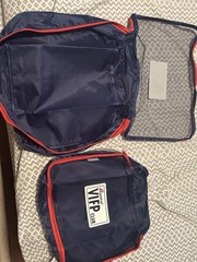 Carnival VIP Club Packing Cubes Travel Organizer Set Navy Blue w/ Red Trim