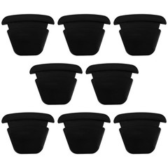 8pcs Cup Holder Insert Rubber for Chevy Silverado 2000 to 2006 Year, M, black