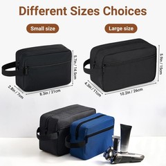 Travel Toiletry Bag Hanging Dopp Kit Lightweight Shaving Organizer Black