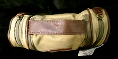 NWT PERRY ELLIS PORTFOLIO KHAKI CANVAS HANGING TRAVEL KIT – MSRP $45.00