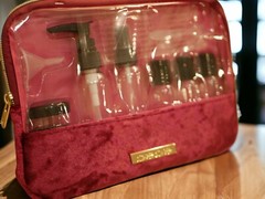 NWT BEBE PINK PURPLE 11 PIECE SET TRAVEL BOTTLE CASE BAG COSMETIC AIRLINE TSA