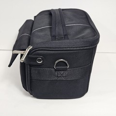 Foray Travel Toiletry Bag Black Medium Top Handle Soft Carry Zip Neoprene