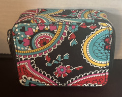 Small Vera Bradley Zippered Travel Medication Organizer Parisian Paisley