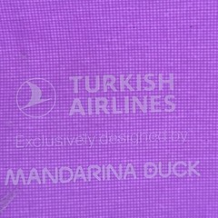 Turkish Airlines Amenity Kit Travel Accessories Bag Lavender Purple