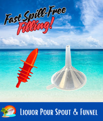 Cruise Flask Kit Runners Rum Sneak Smuggle Alcohol Liquor Booze Bags Plastic