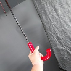 Aramis Stick Umbrella Black Red Star Map Constellation 100% Nylon Rain Manual
