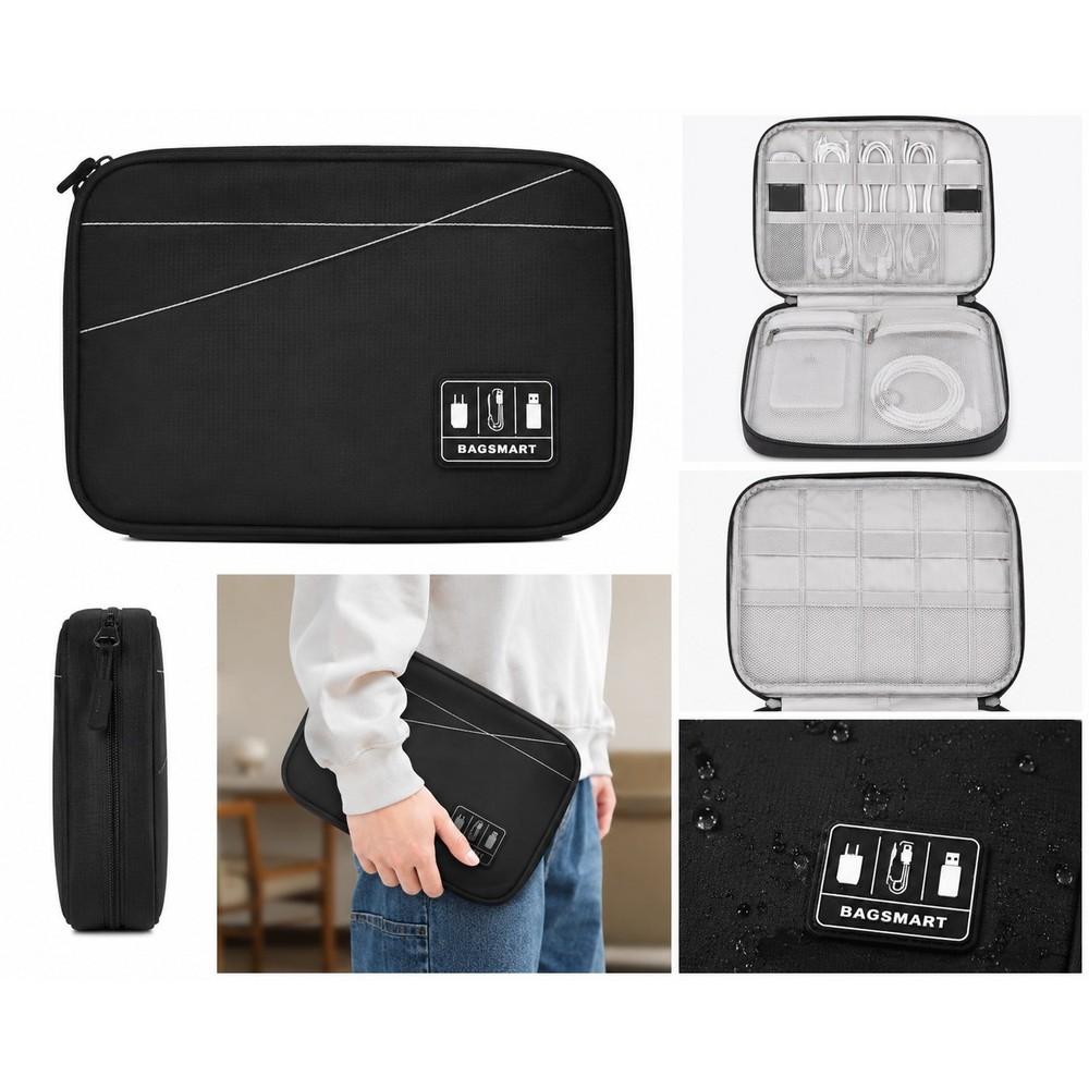 BAGSMART Electronic Organizer Travel Case – Black