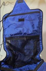 LL Bean Traveler Personal Organizer LLBFM46, Blue with Black Straps, 100% Nylon