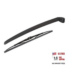 Rear Windshield Wiper Blade Arm Set Windscreen Wiper Kit 375mm 15 Inch for