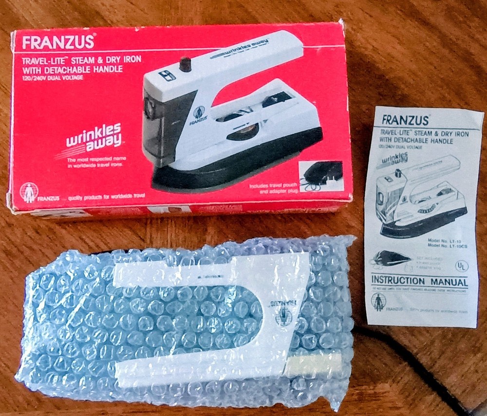 Travel accessories Vintage Franzus folding travel iron