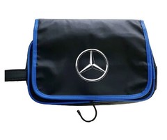 Mercedes Benz-Toiletry Bag-Black/Blue-Authentic-(NEW-IN BAG)