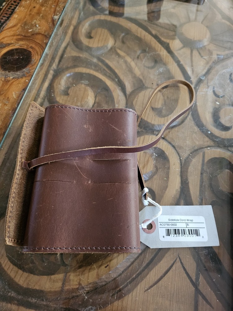 Rustico High Line Brown Leather Travel Pouch & Utility Sidekick USB Cord Storage