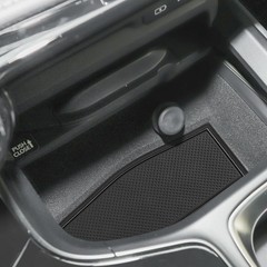 Auovo Cup Holder Insert Liners Compatible with Lexus NX Accessories Black