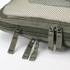 MUJI Polyester Compression Packing Case Khaki S Approx. 20 x 26 x 10 cm