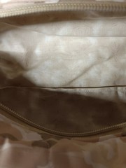 Toiletries bag in Tan desert camo Unisex quilted and lined travel, pouch or tote