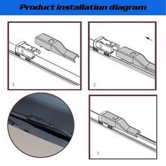 Windshield Wipers for 20152021 VW Golf GTI MK7 3Piece Replacement Set