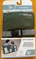 Travelon Tech Organizer Travel Cable Electronics Accessories Case Green New