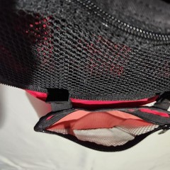 Vintage LL Bean Red Travel Toiletry MakeUp Hanging Organizer Expanding Bag Large