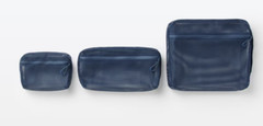 Muji Three Dimentional Mesh Case Medium size Navy 25 x 12.5 x 5 cm from Japan