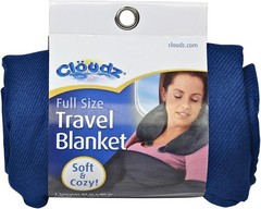 Cozy Compact Airplane Travel Blanket for Your Flight, Car, Camping, Home or C…