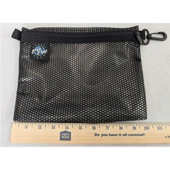 Eagle Creek Travel Organizer Pouches Set of 3 Black Mesh Excellent Zipper Clips