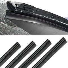 4PCS Car Windshield Wiper Blades Refills, 26&Prime; Adjustable Size of Universal Repla