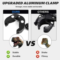 Upgraded Motorcycle ATV Cup Holder Anti Theft, Extra Large Bike Water Black