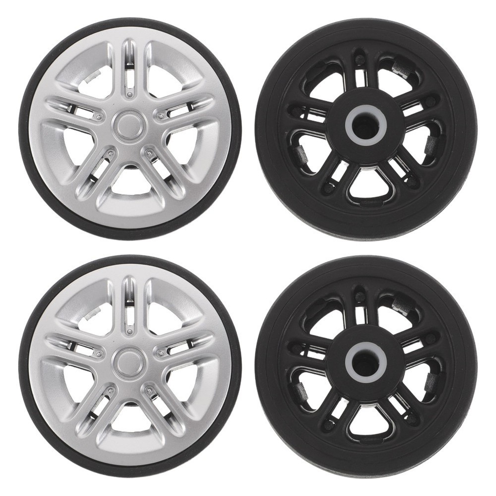 4 Pcs Wheels for Suitcase Replacement Repair Kits Swivel Luggage