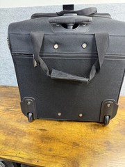 Ultralite Black Travel Toiletry Organizer Bag with Clear Compartments