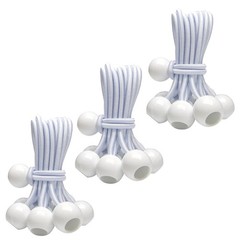 30-Piece YELIER Ball Bungee Cords (White, 6&Prime;), UV Resistant, 6 inches, White