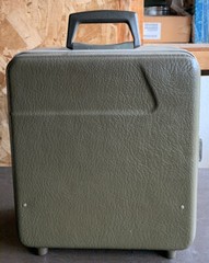 Hard side travel bar cases with mixing tools.