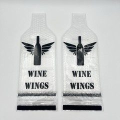 Wine Wings Wine Bottle Protector Bags Lot Of 2 Clear Travel Reusable Sleeves