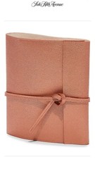 New SAKS Fifth Avenue Luxe Faux Leather TECH Accessory roll-up CASE Travel Pouch