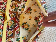 Yellow Quilted Jewelry Travel Organizer