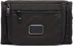 TUMI Alpha Travel Kit Compact Toiletry Bag Black Tracer