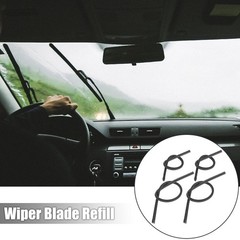 4pcs 450mm 650mm 17.5 25.5 8x10mm 3 Section Car Windshield Wiper Blade Refill