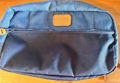 Land’s End Vintage Unisex Navy 2-tone Canvas Toiletry Travel Bag