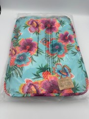PQ Swim Solana Packing Cube Set of 2 Turquoise Tropical Floral Travel Organizers