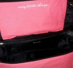 Nwt Victoria&rsquo;s Secret Lingerie Train Case Travel Bag Bra Panties pink stripes