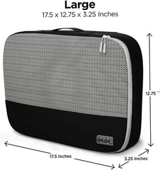 Large Packing Cubes for Travel – Durable Mesh & Honeycomb Fabric Suitcase Org…