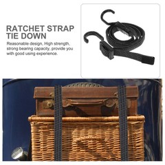 3 Pcs Adjustable Heavy Duty Bungee Cords Rubber Straps With Hooks