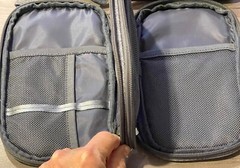 Bella Russo Travel Organizer Kit Set Hanging Toiletry Bag & Zippered Tech Case