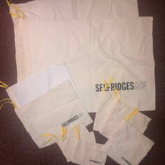10 Selfridges Cotton Dustbag Protector Sleeper Great for Travel Lingerie Shoes