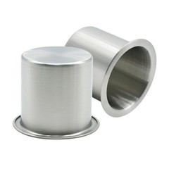 Anxingo 2 Pcs Stainless Steel Cup Holder, Silver Poker Table Drink