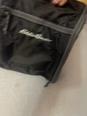 Eddie Bauer Travex Hanging Kit Toiletry Bag Travel Organizer w/ Hook, Black