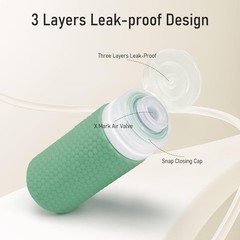 2Pcs 60ml Travel Toiletry Bottles 40ml Cosmetic Jar Set